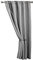 Emma Barclay Cali Eyelet - Woven Thermal Blackout Eyelet Door Curtain in Grey - Width 66 x 84Drop (168x213cm)