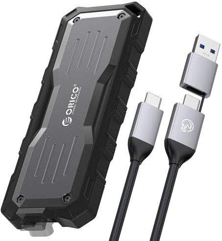 ORICO 512 GB SSD Portátil, USB 3.2 Gen 2x2 Discos Duros sólidos externos, hasta 2000 MB/s, 20Gbps, Ideal para Editores al Aire Libre - O20