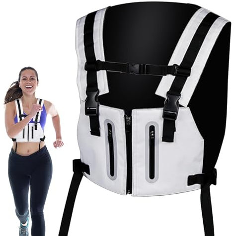 Atmungsaktive Trinkweste zum Laufen – reflektierende Sporttasche, Wanderrucksack für Wasserläufe | Trinkweste mit Taschen für Wandern, Radfahren, Camping