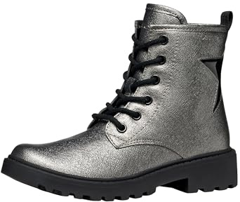 GEOX JUNIOR J CASEY GIRL ANKLE BOOTS GRAPHITE/BLACK 35_EU