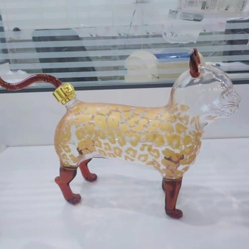 Farxiya Cat Animal Drinking Decanter with Recyclable Stopper