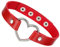Flongo Choker Leder Halsband Lederhalsband Damen, Leder Halskette Halsband Anhänger Choker Tattoo Kette Rot Silber Herz Einstellbar Verstellbar Gothic Punk Rock Damen