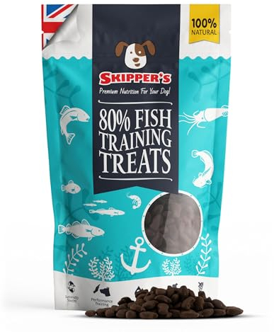 SKIPPER'S Training Treats for Dog Chews and Puppy Training Treats 500g - Source of Omega 3, Grain Free, Good for Digestion 100% Natural Ingredients No Additives