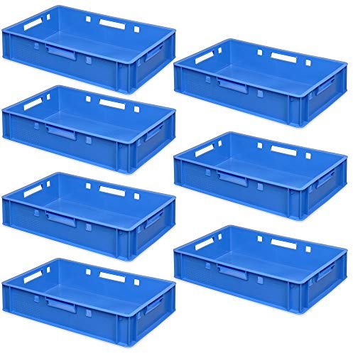 BRB 7 Fleischkästen / Euroboxen E1, LxBxH 600 x 400 x 125 mm, blau, lebensmittelecht