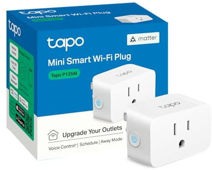 Tapo Matter Compatible Smart Plug P125M, 15A/1800W Max