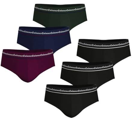Eminence - Lot de 6 Slips Homme Business - Coton Premium - Avants Doublés - Label Oeko-TEX® Standard 100 - Maintien Optimal, Coupe Confort