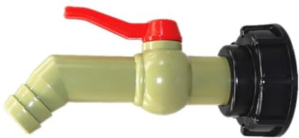 SENRISE IBC Tank Outlet Tap 1 Inch Ball Valve Adapter IBC Tank Fittings S60x6 45 Degree Hose Connector Valve for IBC Rainwater Tank