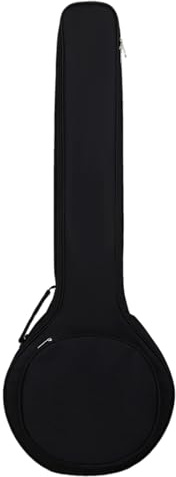 Bolsa de almacenamiento de banjo de 5 cuerdas, funda protectora de banjo con correa ajustable, bolsa de herramientas musionales, regalos de Navidad de Acción de Gracias, accesorios banjos, negro