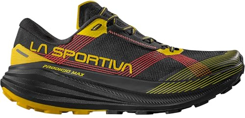 LA SPORTIVA Uomo Prodigio Max Scarpe, Black-Yellow, 44