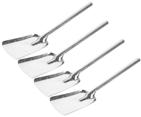 Alipis 4 Piezas Palas Profesionales para Carbón y Ceniza Herramientas Resistentes para Hogar Pala Ergonómica y Ligera para y Jardinería