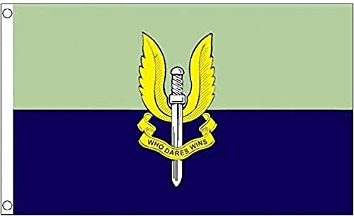 AZ FLAG - Drapeau Royaume-Uni Special Air Service - 150x90 cm - Drapeau Sas Britannique 100% Polyester Avec Oeillets Métalliques Intégrés - Pavillon 110 g