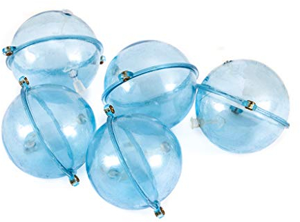 fangWWW 5 PC/Set Angelschwimmer ABS Plastikkugeln Wasser-Kugel Blase Floats Tackle Sea Fishing Outdoor Accessoires Blau Rot 25/32 / 40 / 47mm