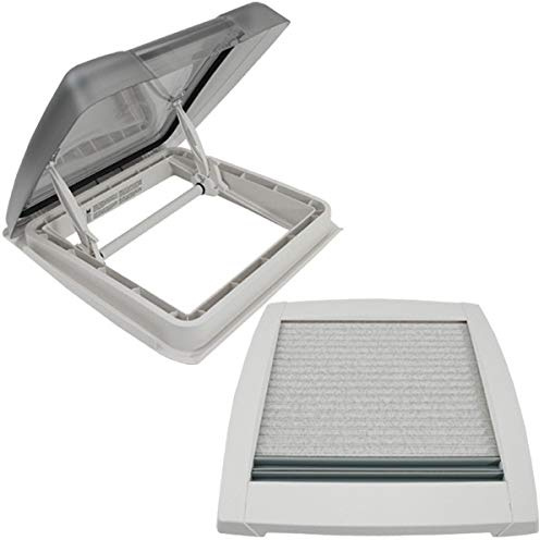 MPK VisionStar M pro 2 tonade genomskinliga glas takluckor takfönster takhuva 40 x 40 cm i signalvit