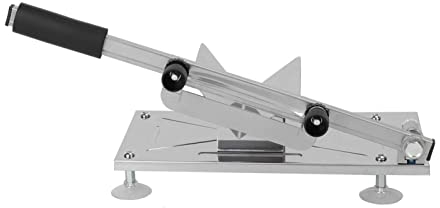 Trintion Meat Slicer Manual Mutton Roll Food Slicers Stainless Steel Adjustable Thickness Slicer Meats Cutter Machine Frozen Meats roll slicers for Home Use