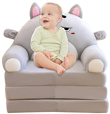 TAYSTE Kinder-Klappcouch | 2-in-1-Klappsofa | Mehrzweck-Kinderspielset und Schlafsofa zum Spielen und Lesen