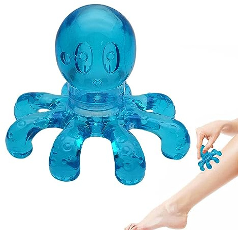 Appareil de massage du cuir chevelu pieuvre - Appareil de massage de la tête de pieuvre - Appareil de massage portable pour le corps - Soulage les maux de tête, la tête Anulely