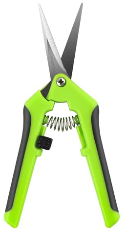 OTCRAFT Tijeras ergonómicas de acción de resorte, tijeras de manualidades con resorte con cuchillas de acero inoxidable, para cortar detalles intrincados y patrones ajustados para personas con