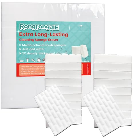 RongrongJIE Gomma magica in spugna, confezione da 51 cuscinetti in schiuma di melammina, densità 2x, per pulizia di cucina, bagno, mobili, vasca, lavandino, pavimenti, battiscopa, scarpe, parete