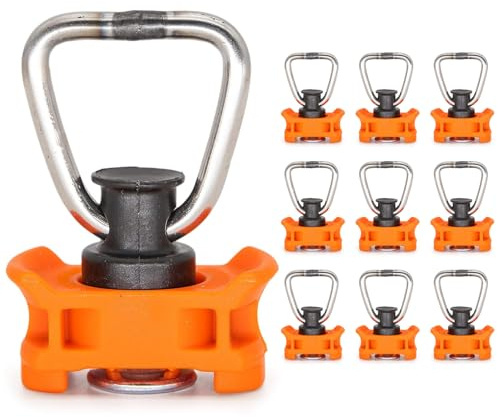 kokdid Rieles de aerolínea, accesorios de extremo único para amarre seguro y transporte de remolques, control de carga, autocaravanas, garajes traseros