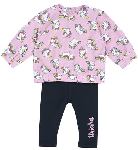 Chicco Completo con T-shirt e Pantaloni Bimba 0-24 in morbido tessuto e impreziosito da un grazioso colletto 261