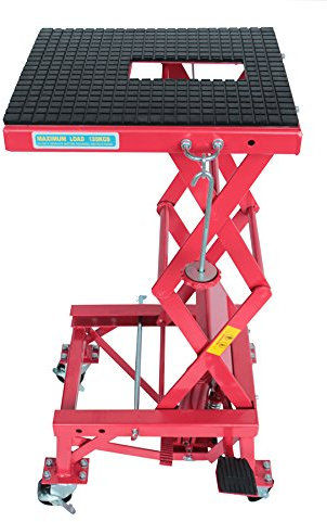 Varan Motors NEMLT-18 - Soporte de Tijera para Motocross, Mesa de Taller, Elevador hidráulico para Bicicleta de Cross