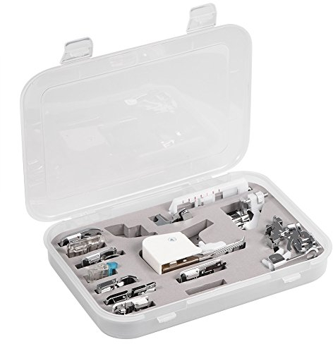 15 Stück Nähfüße für Nähmaschine, Set für Nähmaschine, Singer Janome, Heimnähmaschine