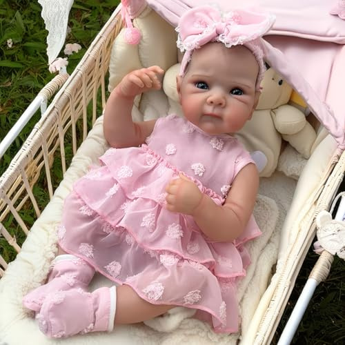MAIHAO 19nch 48cm realistiska toddler girls reborn dockor flicka silikon babydockor realistic babys dolls pojke Ser ut som en riktig bebis