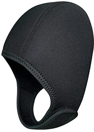 rockible Tauchhaube Schnorchelhut Kopfschutz Ohr Wassersport, Grau, 2 mm; Neoprenhaube Tauchermütze Schutz für den Kopf und die Ohren, Dunkelblau, 3 mm
