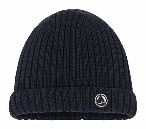 Petit Bateau A0AUE Bonnet Mixte Bébé, Smoking 3-6 Mois