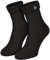 Black Snake Trachtensocken für Damen & Herren - Schoppersocken mit klassischem Zopfmuster, weichem Umschlagbund & abnehmbarem Edelweiß-Pin - Schwarz - 39/42