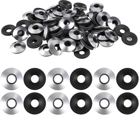 200 Piezas Arandela Plana M6.3 × 16mm Arandelas de Sellado Adheridas con EPDM, Arandela de Bloqueo, Arandela Neopreno para Aparatos Eléctricos, Maquinaria Industrial, Construcción