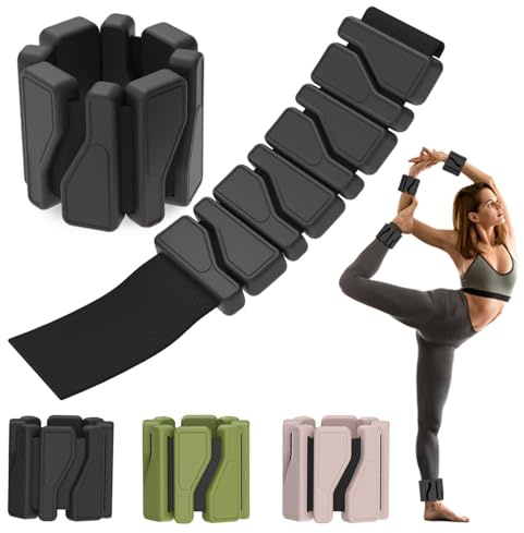 Ankle Weights 2 lbs, Adjustable Ankle Weights for Women and Men, Leg Weights with Soft Neoprene Material for Home Gym, Running, Yoga, Exercise, and Strength Training – Set of 2 (Black)