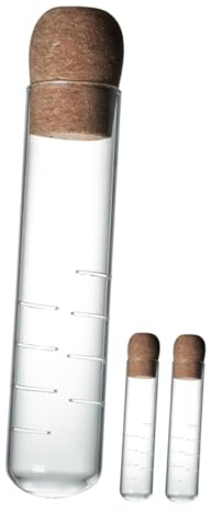 CONGARTENO 3 piezas Infusor de Té Transparente de Vidrio Filtro Tipo Tubo para Sueltas Colador para Tetera Fácil de Usar Casa y Oficina