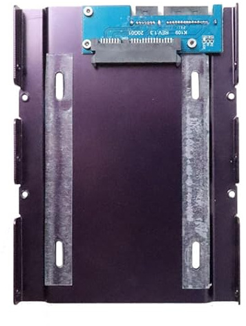 REITINGE Conversión antivibración, marco de montaje de discos duros de aluminio de 2.5 a 3.5 pulgadas para escritorios, soporte de unidades de aluminio