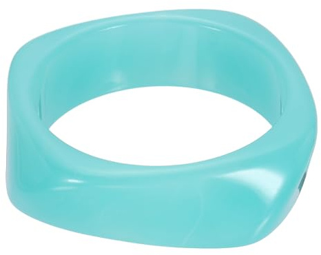 sourcing map Chunky Irregular Acrylic Resin Bangle Bracelet for Women, Cuff Wide Geometric Stackable Bangles Tortoiseshell Acetate Wristband Bracelet Statement Jewelry, Light Blue