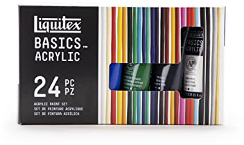 Liquitex BASICS 24 Tube Acrylic Paint Set, 22ml