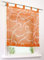 Raffrollo Voile Transparent Rollos mit Druck Muster Gardine Vorhang (BxH 80x150cm, Orange)