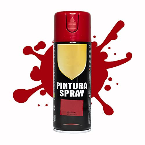 BESCH Pintura Spray 400ml para Metal/Madera/Plástico (Rojo Metalizado, 1 Bote)