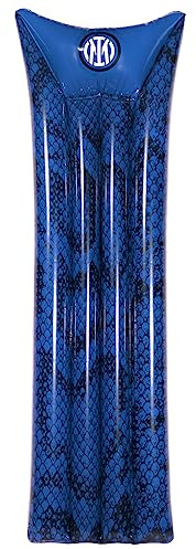 Inter - Materassino gonfiabile - ideale per mare, spiaggia, piscina - per adulti e bambini - 60x175 cm - Prodotto Ufficiale Inter
