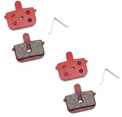 PRIMUZ Brake Pads Compatible With Kugoo G Booster Electric Scooter Rectangular Hollow Brake Calipers Semi Metal Cycling Parts 1 Pair (Color : 2 Pair semi metal)