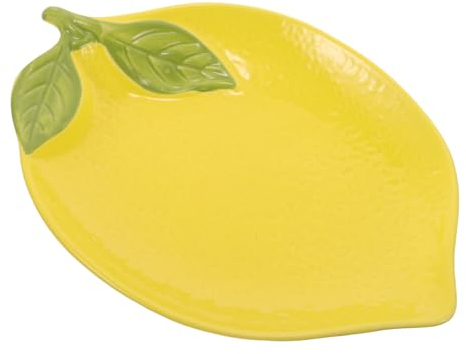 Mikinona Bol Céramique Forme De Citron Assiette Adorable Pour Salades Fruits Et Desserts Vaisselle Créative Et Élégante Pour Cuisine Et Table