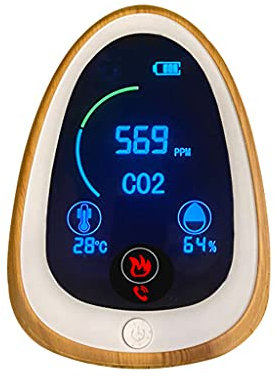Medidor de CO2 para interiores con función de alarma, temperatura y humedad relativa, detector de dióxido de carbono, aire
