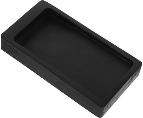 ABOOFAN Calligrafia Inchiostro Pietra Naturale Rettangolare per Studenti Accessorio da Scrivania Compatto con Base Stabile e Finitura Resistente per Pittura e Pratica Corsivo