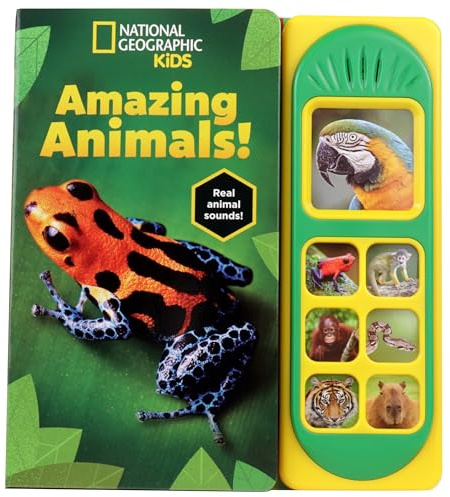 National Geographic Kids - Amazing Animals! 7-Button Animal Sound Book - Nat Geo - PI Kids