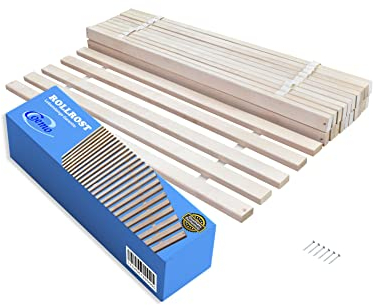 Coemo Rollrost Rolllattenrost 25 ! extrastabile Leisten 6 Befestigungspunkte 90 x 200 cm Lattenrost aus Birke Holz