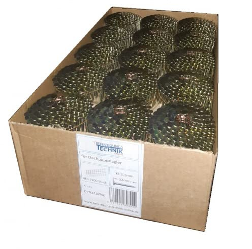 Clous en carton de toiture galvanisés 3,1 x 25 mm