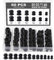 WiMas 60 Pack Cable Glands Waterproof Adjustable Cable Connectors Locknut Stuffing Glands PG7 PG9 PG11 PG13.5 PG16 PG19 Black Cable Gland Wire Protector