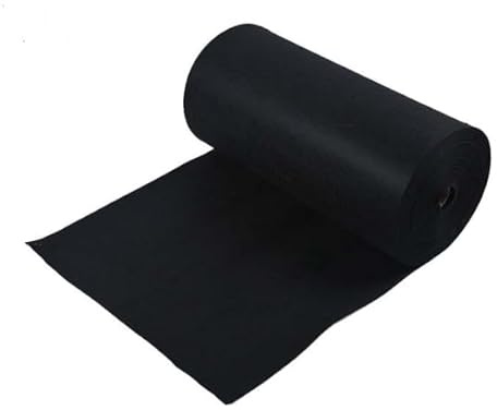 Bocguy Fieltro por metro, fieltro negro de 3 mm de grosor, 250 cm x 30 cm, rollo de fieltro, fieltro para manualidades, alfombrilla de fieltro, base de fieltro para manualidades, bolsa de