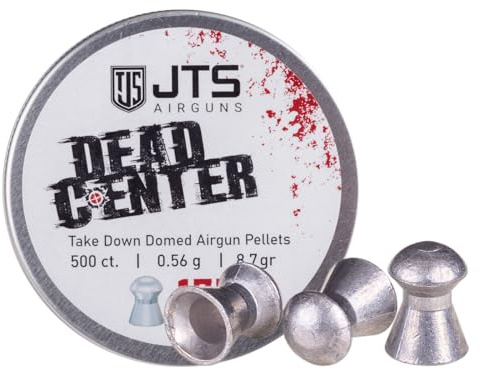 JTS Dead Center Domed .177 8.7gr Air Gun Airgun Pellets 500 Tin