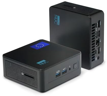 FutureNUC Pro Mini PC Intel® Core i5-13420H 13. Gen • 8 Kerne bis 4,6GHz • 16GB RAM & 512GB SSD • USB-C 3.2, WiFi 6E, 2X HDMI 2.1 8K • Win 11 Pro • Desktop PC für Zuhause, Büro, Schule